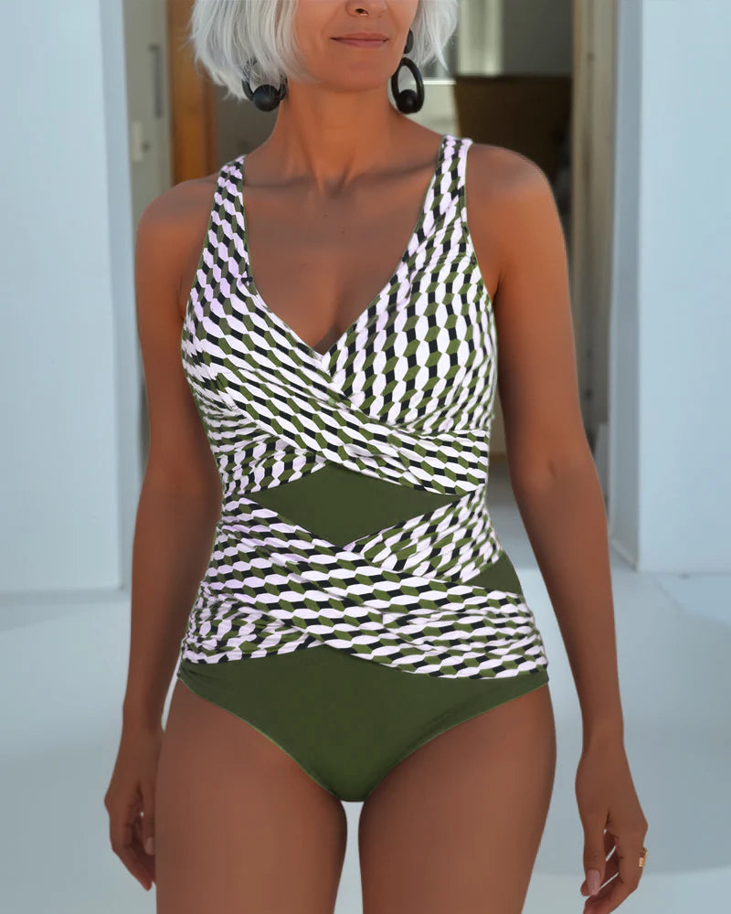 Alessia | Costume con design incrociato per il resort