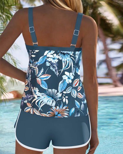 Rachele - Raffinato completo tankini floreale