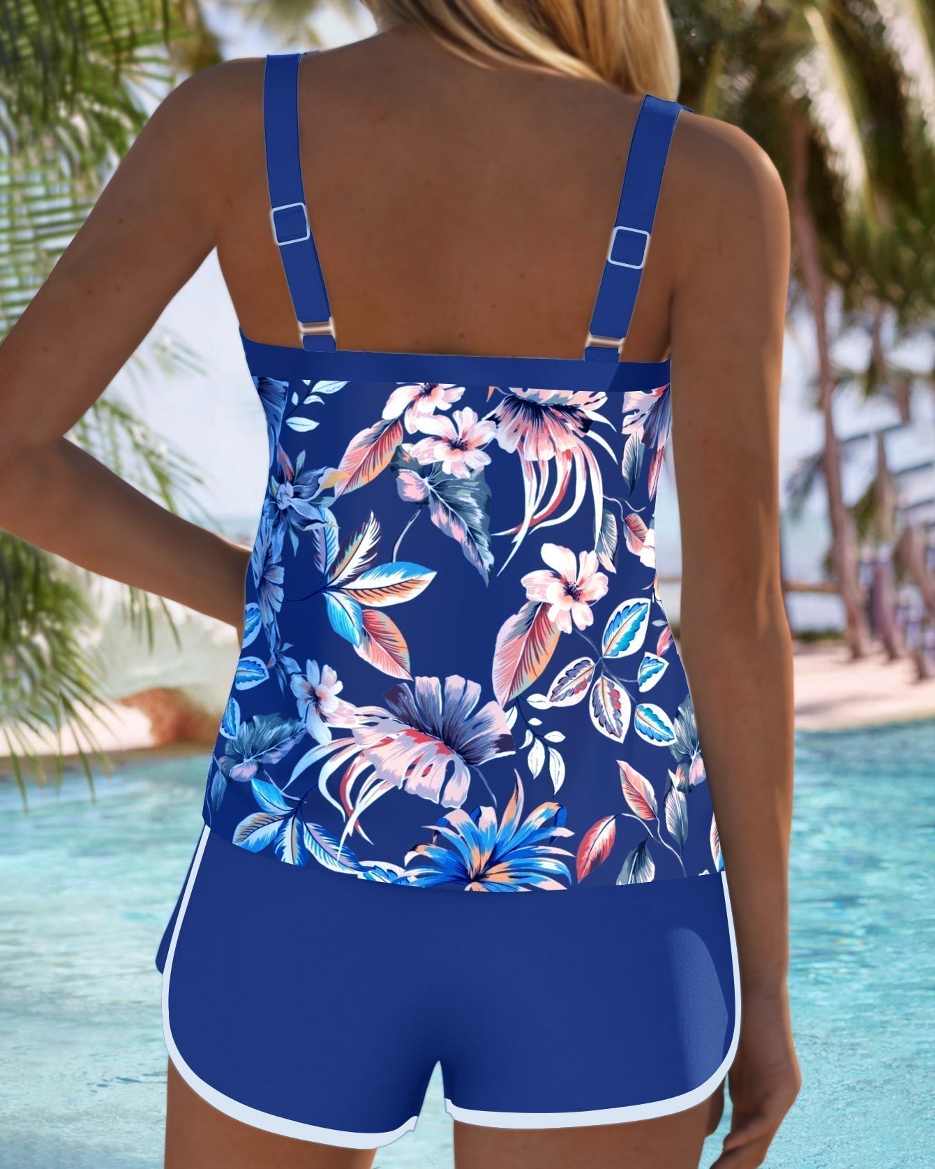 Rachele - Raffinato completo tankini floreale