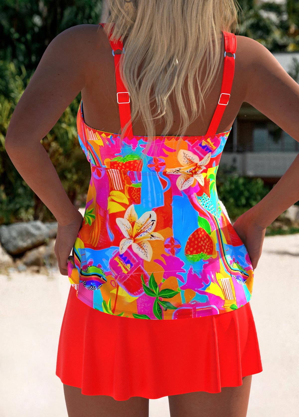 Eleonora | Abito da mare tankini floreale chic