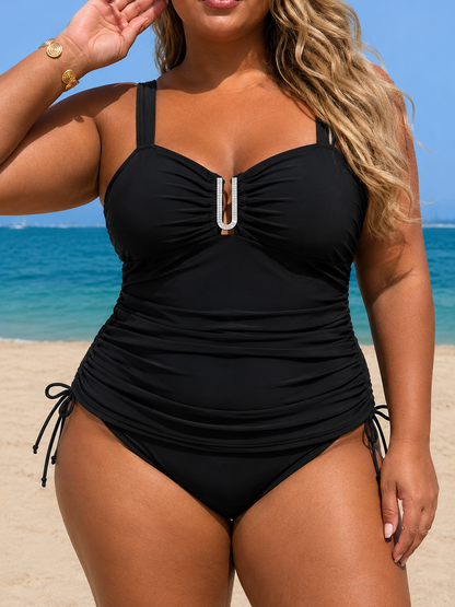 Marcella | Completo Tankini Riviera Notturna Taglie Forti