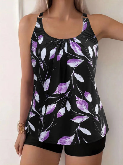 Marcella | Completo tankini Fiori Notturni