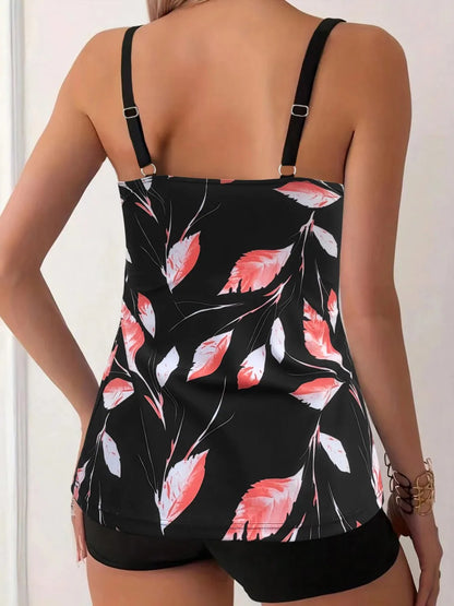Marcella | Completo tankini Fiori Notturni