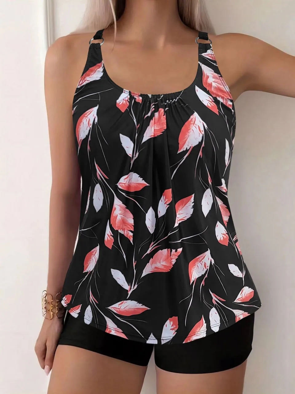 Marcella | Completo tankini Fiori Notturni