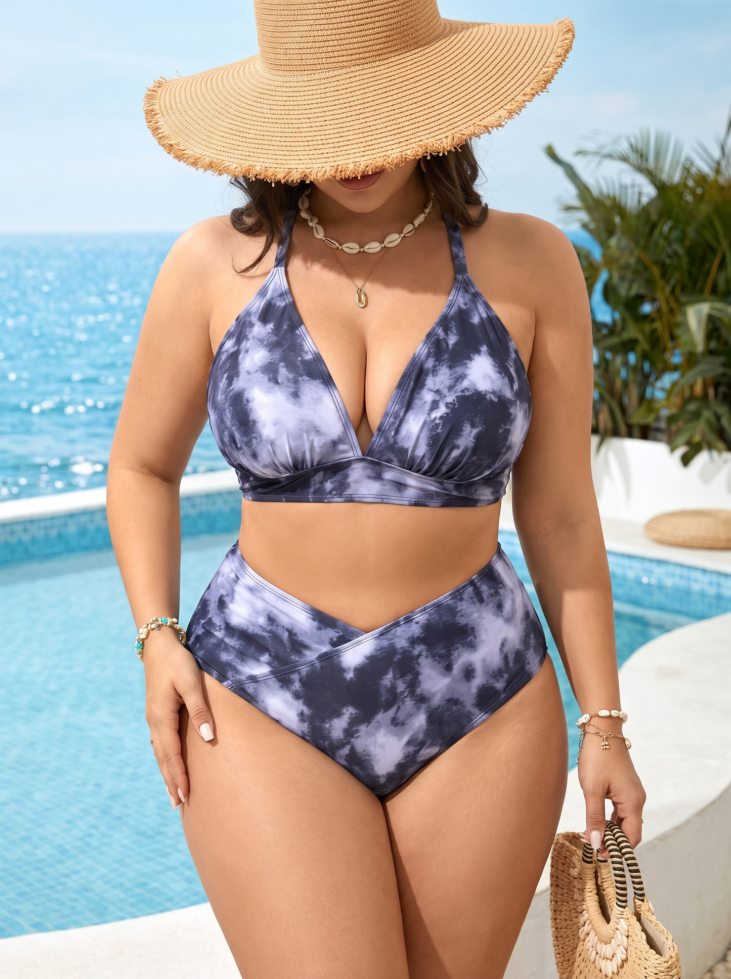 Alba bikini nebbia notturna taglie forti